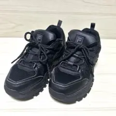 FILA フィラ スニーカー 厚底 ブラック　24.0cm