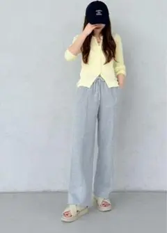 GU ヘビーウェイトスウェットプルオンパンツ Lサイズ ブラック黒