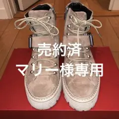 厚底ショートブーツ 今季物