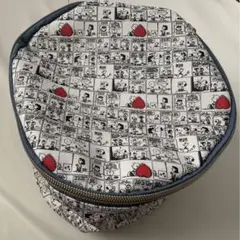 [新品未使用]スヌーピー円筒形ポーチ　(素材　薄め)