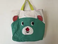 くま・ストライプ　手提げ