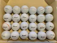 ロストゴルフボールセット 24個 Titleist Srixon