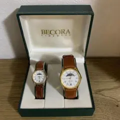BECORA クォーツ時計 ペアセット 大は新品未使用品