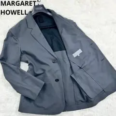 美品　2024SS マーガレットハウエル　サマージャケット　リネン混　グレー　M