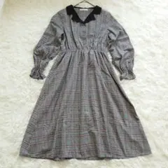 SHEENADELRAY シーナデレイ 襟付き ロング ワンピース М グレー