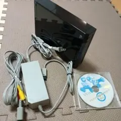 動作品！wii　本体　ブラック　クロ　コード類