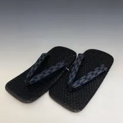 新品未使用メンズ メッシュ風 雪駄 浴衣にも！フリーサイズ 　黒