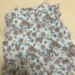 【美品】UNIQLO コラボ　ポールアンドジョー花柄ティアードワンピース　140