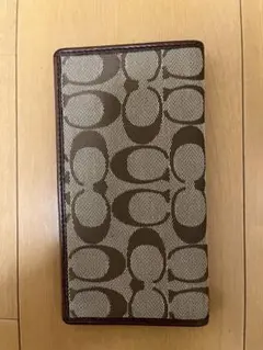 コーチ　シグネチャー手帳カバー　COACH ブラウン系