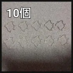 ゴールド系カラー トリ 鳥 空枠 チャーム 10個セット