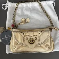 Champagne pop シャンパンポップゴールド クラッチバッグ