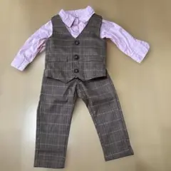 コットン100% 夏用フォーマル服 上下　ワイシャツセット　サイズ80