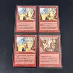 MTG 倒壊 3枚 ＋ 石の雨 1枚 英語版