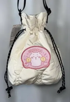 【新品】ちいかわ 巾着ショルダーバッグ　クリーム色