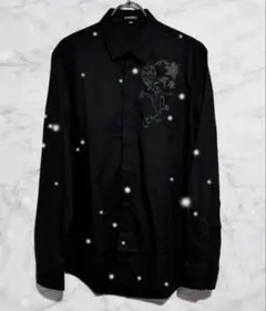 【美品】PANERO"Lily flower 比翼シャツ"