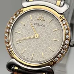 【18KT 稼働】SEIKO セイコー クレドール 5A70-0210 ダイヤ