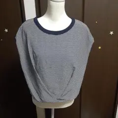本日のみ大特価、field/dream ノースリーブストライプトップス
