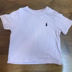 値下げRalph Lauren ピンク Tシャツ 肩ボタン付き
