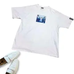 BT21 半袖Tシャツ　白　プリントロゴ　綿　コットン　Mサイズ　古着ストリート