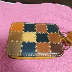 パッチワーク 本革 マルチケース
