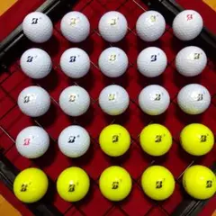 ゴルフロストボールＢ（JGR）白黃25球