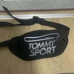 TOMMY SPORT ブラック ウエストポーチ