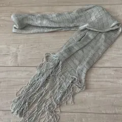 シルバー メッシュ フリンジ スカーフ