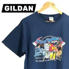 00s GILDAN メンズTシャツ L ネイビー アメリカ古着 ヴィンテージT