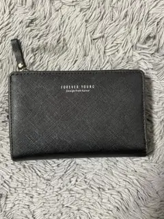 Forever young 二つ折り財布　ブラック