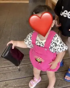 韓国子供服　HYSTERICMINI　ピンク　サロペット　オーバーオール