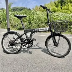 【埼玉県川越駅周辺　引き取り限定】JEEP折り畳み自転車 20インチ 6段変速 Jeep ジープ JEEP JE-206G 2023年 折り畳み自転車 20インチ 6段