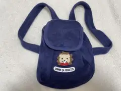 コムサフォセット　ネイビー ライオン刺繍 リュック