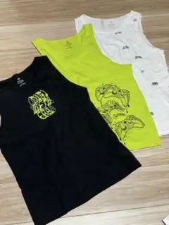 未使用 H&M タンクトップ 3枚セット ゲーム柄 170