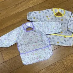 袖付き お食事エプロン 2枚