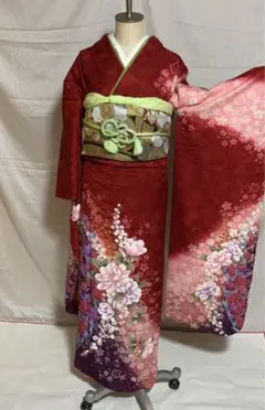 10 振袖 成人式 正絹 6点セット