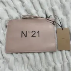 【新品未使用】N°21 ヌメロヴェントゥーノ ポーチ ピンクベージュ