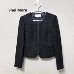 美品　Shel More ノーカラージャケット　フォーマル　シェルモア