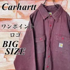 【90s古着】カーハートcarhartt シャツジャケット FR ビック2XL