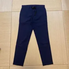 無印良品　ネイビー イージーパンツ 調整可能ベルト付き