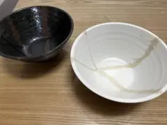 美濃焼 麺鉢・丼 しぶき 切立丼　白黒2点セット
