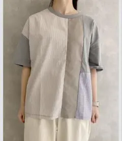 プードゥドゥ pou do do ランダムパッチワークTee