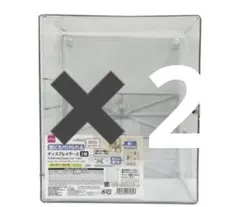 【新品・3段】ダイソー　壁にも付けられる　ディスプレイケース 扉付き