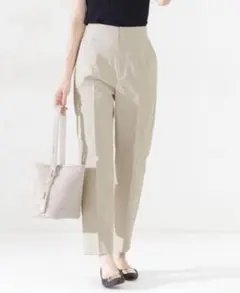 【美品】ナノユニバース多機能ツイルセンタープレスダーツパンツ