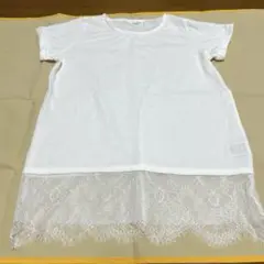 CITROIZM ホワイト レース Tシャツ　フリーサイズ