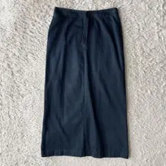 45R 美品 インディゴタイトロングスカート 1 紺