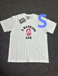 新品 APE エイプ ロゴプリント 半袖Tシャツ ブラック Sサイズ 即購入OK