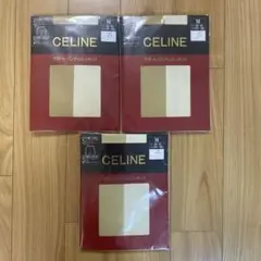 CELINE ベージュ ストッキング Mサイズ 3パック