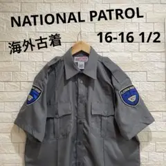 海外古着　ナシャナルパトロール　半袖　半袖シャツ　半袖ワークシャツ　サイズ16