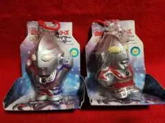 【動作しません】ウルトラマン　カラーたいまーキーホルダー　フィギュア　２種