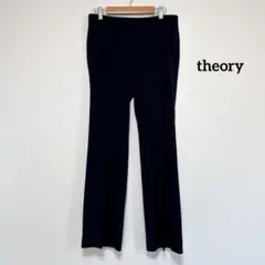 【美品】theory セオリー シルク混 ストレートパンツ S